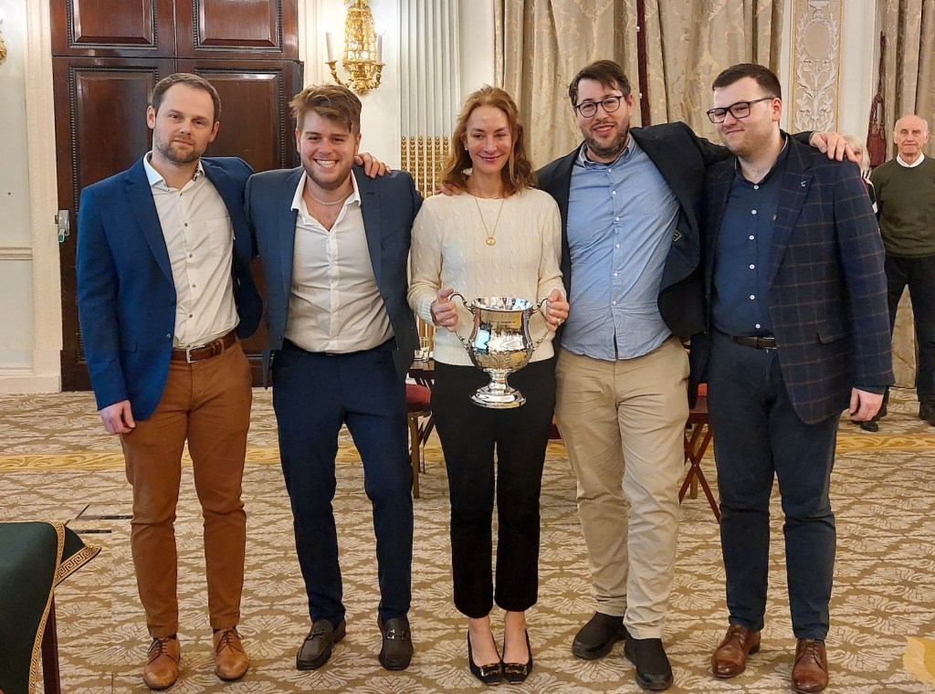 Lederer 2023 Winners Team Edmonds: (l-r) Piotr Zatorski, Zach Grossack, Jodi Edmonds, Joel Wooldridge, Michal Klukowski