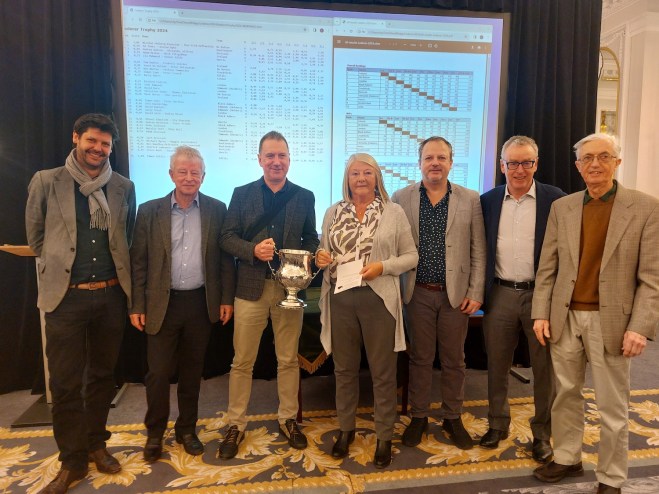 2024 Winners Ireland: l-r Frederic Volcker, Adam Mesbur, John Carroll, Grainne Barton (NPC), Tom Hanlon, Mark Moran, Nick Fitzgibbon